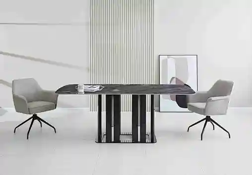 modern round dining table